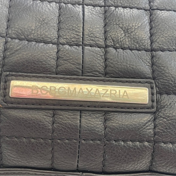 BCBGMaxAzria Black Shoulder Bag with Gold Hardware - Picture 3 of 15